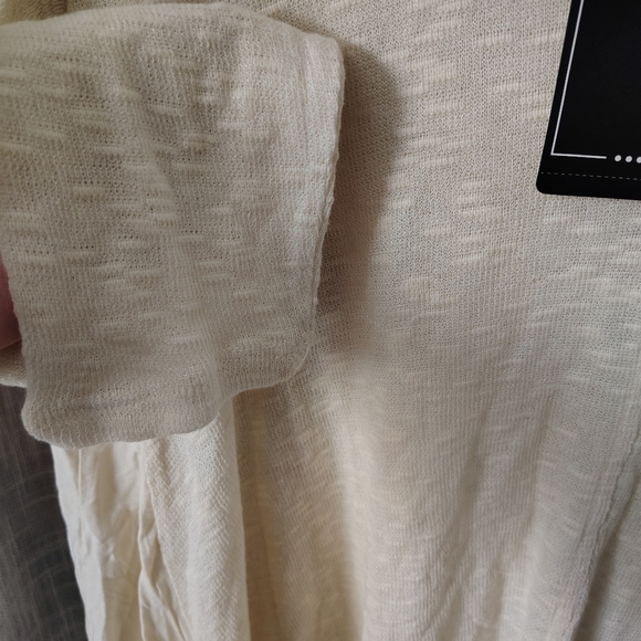 👚NWT  rbx  Ivory Multi Textured Long Sleeve Blouse L - Picture 4 of 10